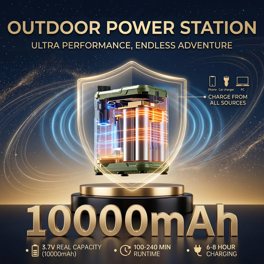 EZBY Portable Shower,10000mAh Shower Pump with Digital LCD,5 Pressure Settings,Temperature & Battery Display for Outdoor Camping,Travel,Pet Bath
